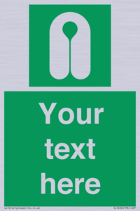 Custom sign safe condition Lifejacket